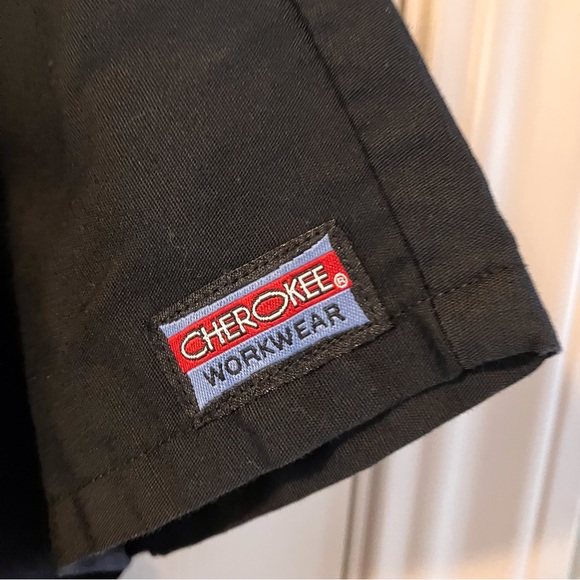 Scrub top, Cherokee workwear, XL, Black - Picture 3 of 8
